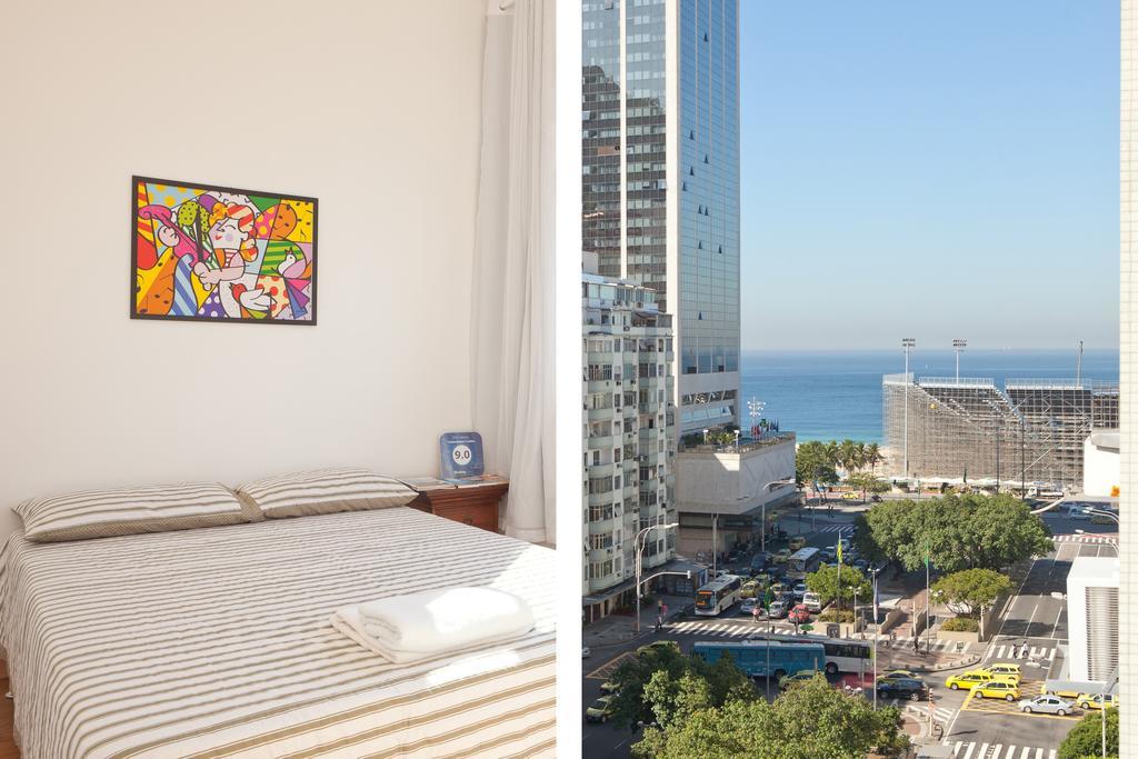 Apartamento Completo Na Praia De Copacabana 02 Quartos Com Vista Lateral Mar Em Andar Alto, Ar, Wifi , Netflix, Pauloangerami Rmvc18 Rio de Janeiro Luaran gambar